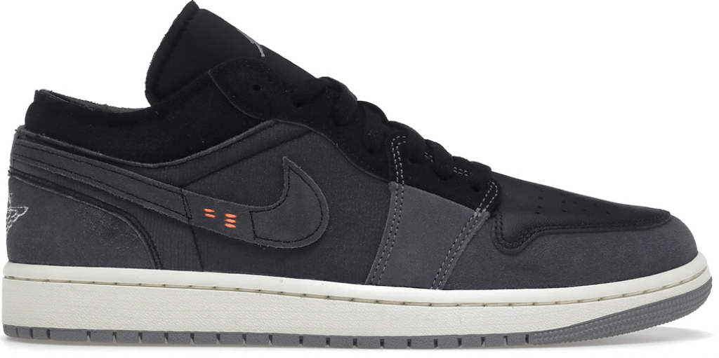 Giày Nike Air Jordan 1 Low Craft Inside Out 'Black' DN1635-001