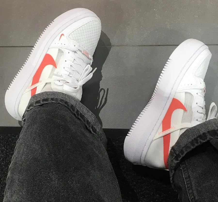 Giày Nike Court Vision Alta 'White Magic Ember' CW6536-101 - Ảnh 5