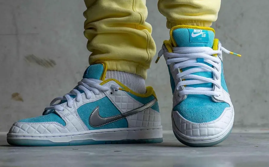 Giày Nike FTC x Dunk Low SB 'Lagoon Pulse' DH7687-400 - Ảnh 5