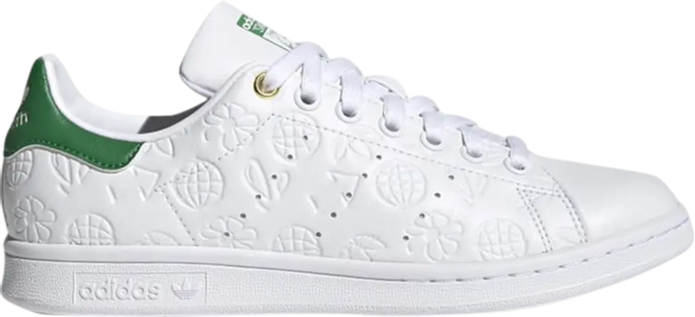Giày Adidas Stan Smith 'Embossed Graphics White Green' FX5674