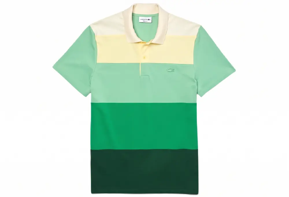 Áo Lacoste Gradient Color Block Polo Green PH9719-51G