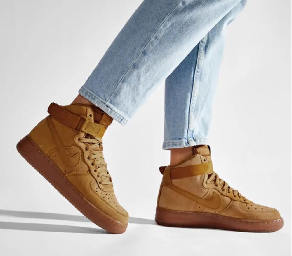 Giày Nike Air Force 1 High LV8 3 GS 'Wheat' CK0262-700 - Ảnh 3