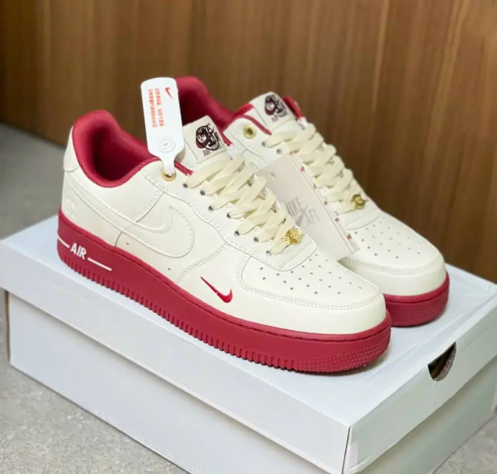 Giày Nike Air Force 1 'White Red' DQ7582-100 - Ảnh 8