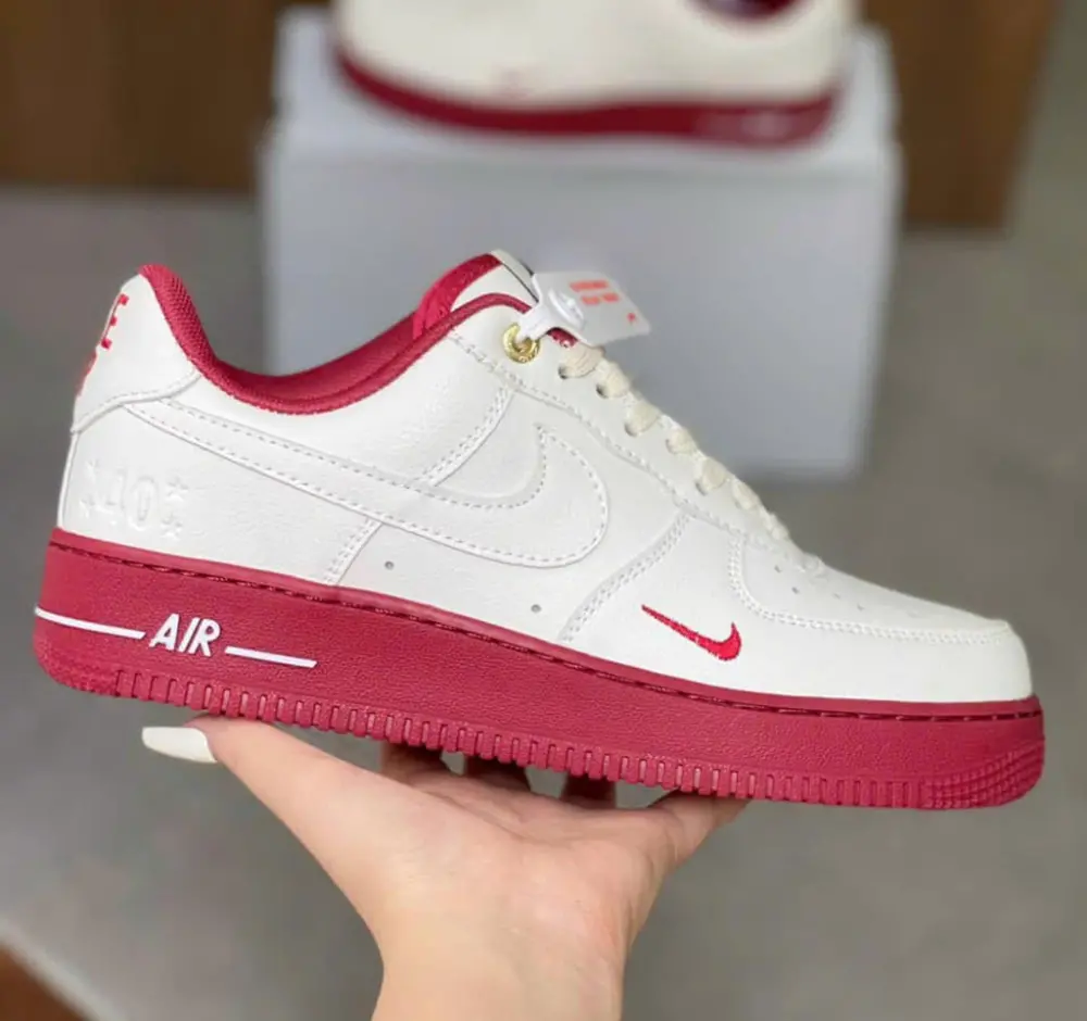 Giày Nike Air Force 1 'White Red' DQ7582-100 - Ảnh 6