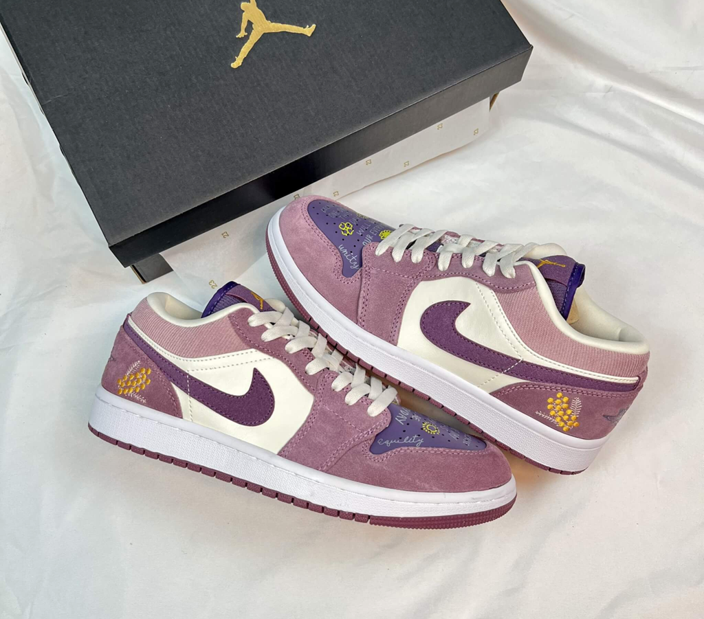 Giày Nike Jordan 1 Low 'PURPLE SMOKE' DR8057-500 - Ảnh 3