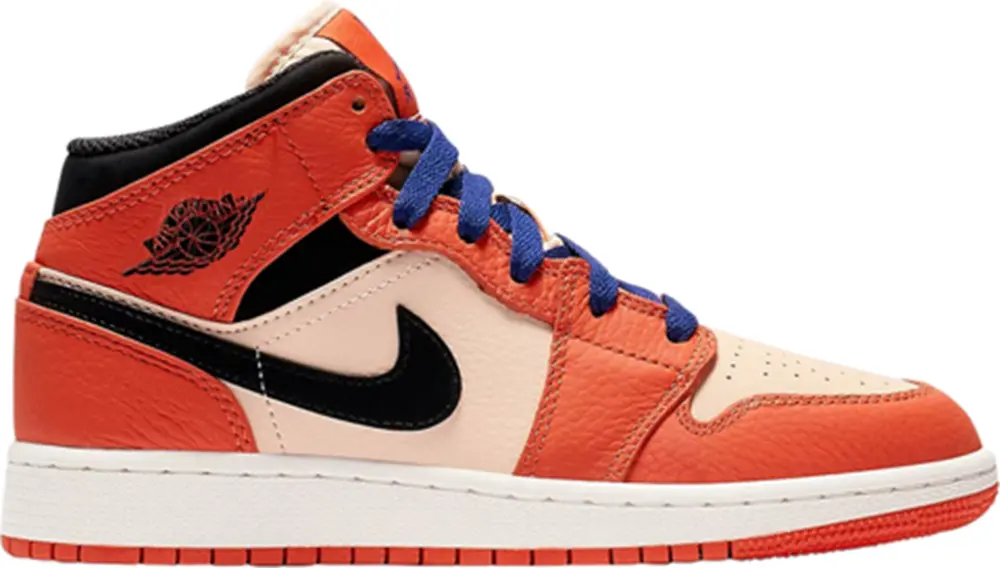 Giày Nike Air Jordan 1 Mid 'Team Orange Black' BQ6931-800