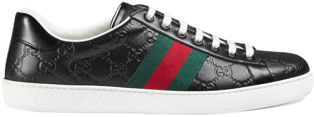 Giày Gucci Ace 'Black Logo' 386750-CWCG0-1070