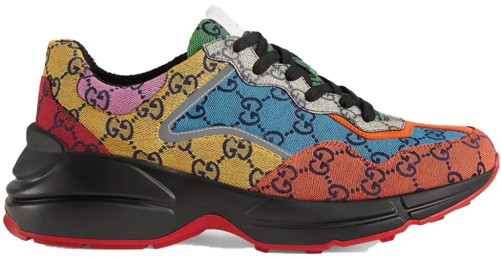 Giày Gucci Rython GG Multicolor Black (W) 663681-2UZK0-7072