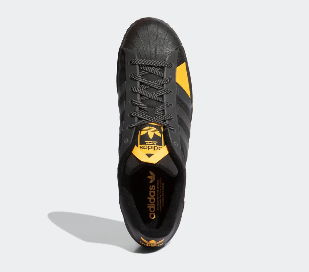 Alternative view of Giày Adidas Superstar Winterized Black Yellow H02879