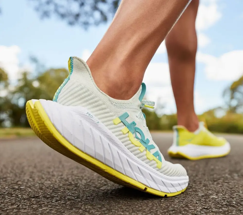 Alternative view of Giày Hoka Carbon X 3 Running ‘Grey Yellow’ 1123192-BSEP