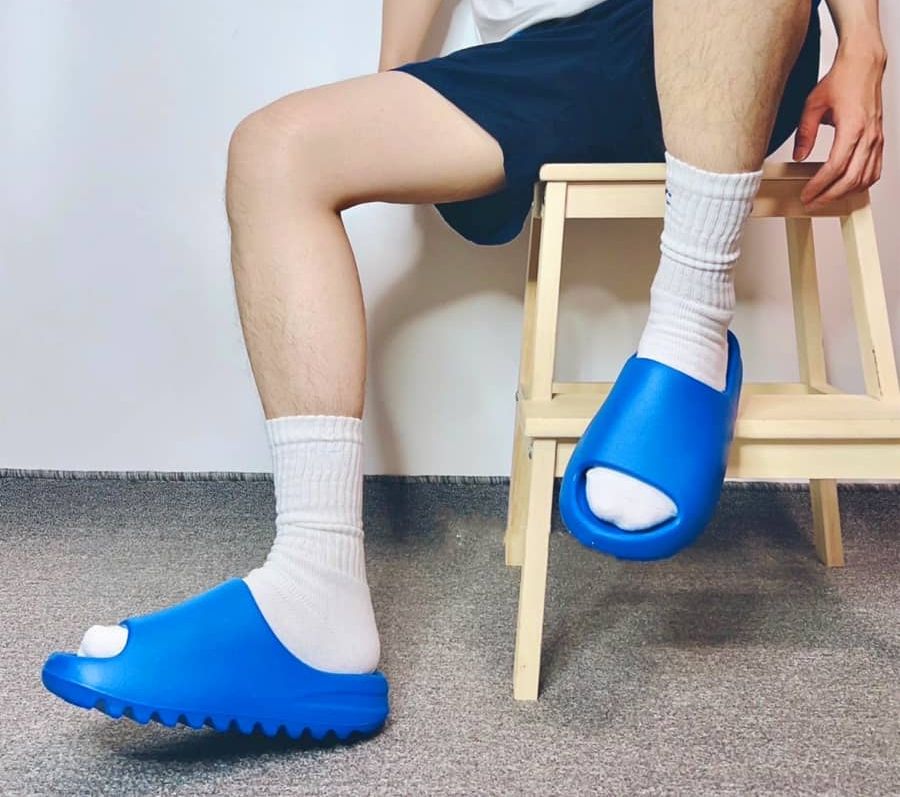 Dép Adidas Yeezy Slide 'Azure' ID4133 - Ảnh 4