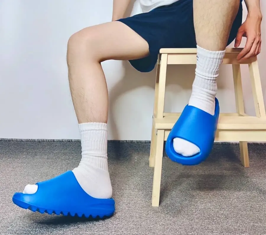 Dép Adidas Yeezy Slide 'Azure' ID4133 - Ảnh 4