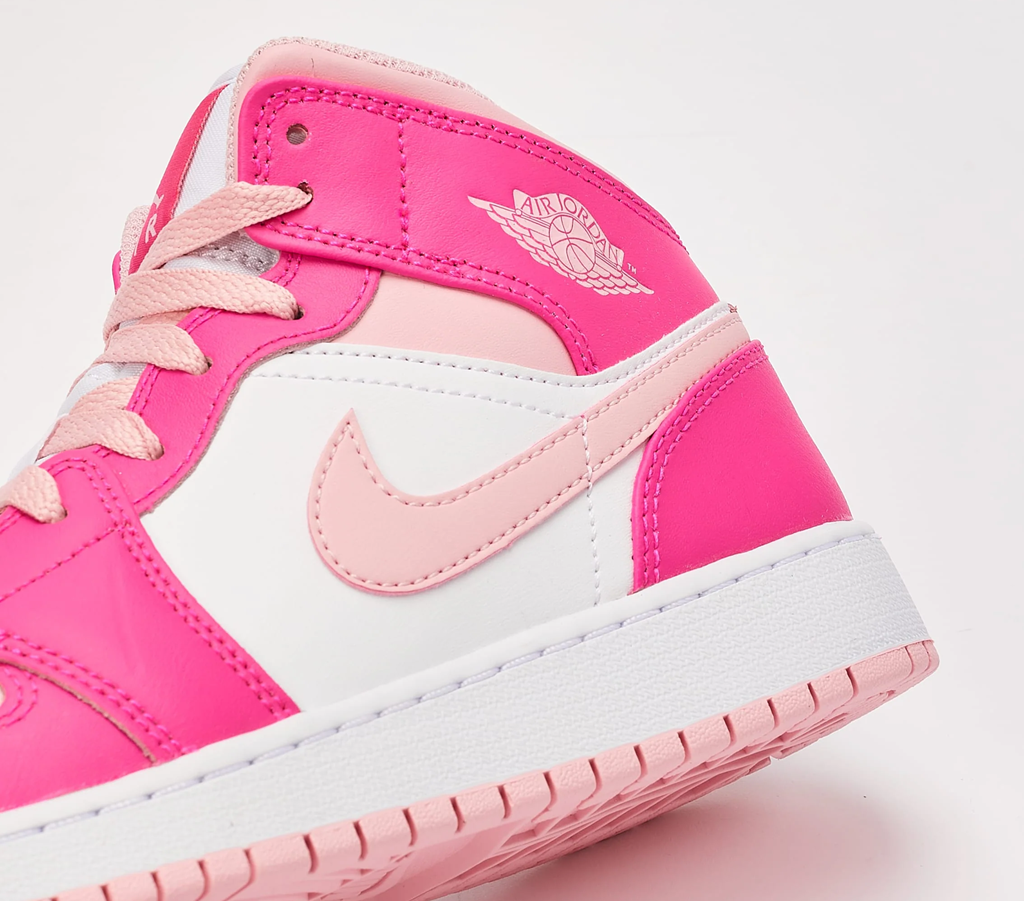 Giày Nike Air Jordan 1 Mid GS 'Fierce Pink' FD8780-116 - Ảnh 5