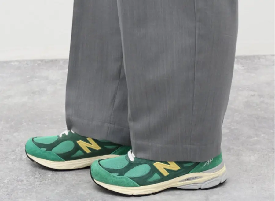 Giày New Balance 990v3 MiUSA ‘Green Gold’ M990GG3 - Ảnh 4