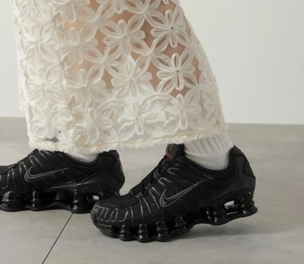 Giày Nike Wmns Shox TL 'Black' AR3566-002 - Ảnh 4