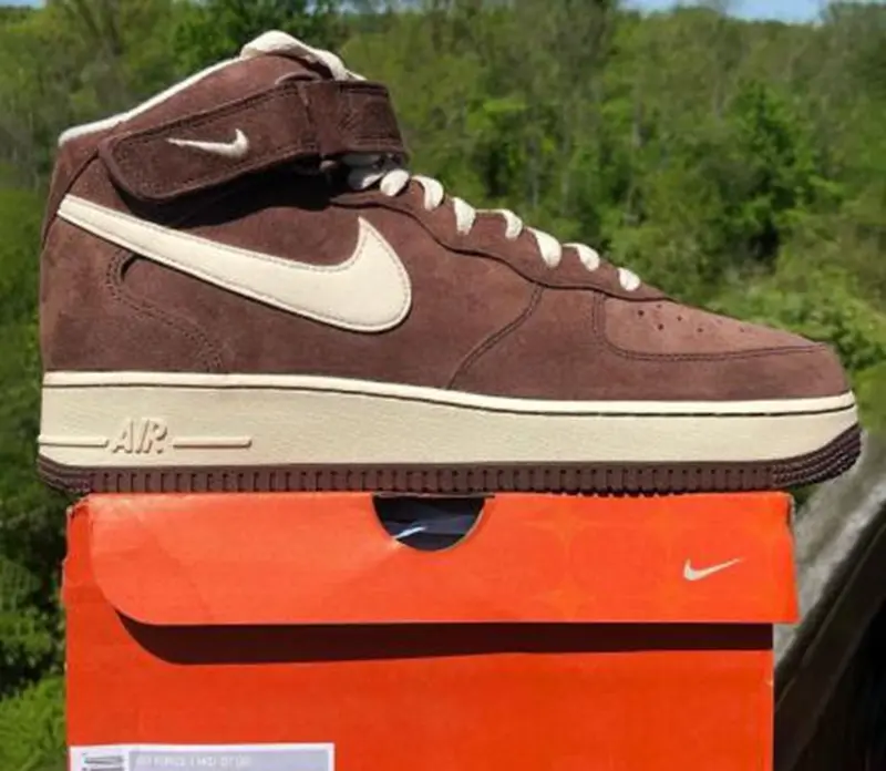 Giày Nike Air Force 1 Mid 'Chocolate' DM0107-200 - Ảnh 8
