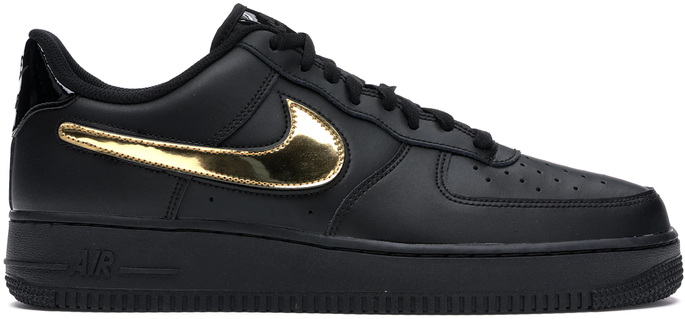 Giày Nike Air Force 1 'Black Metallic Gold Removable' CT2252-001