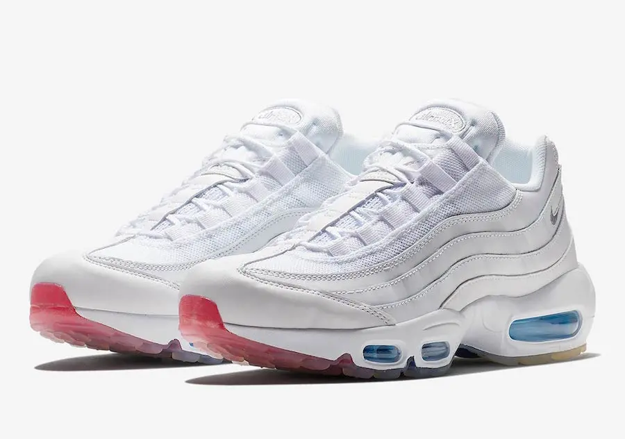 Alternative view of Giày Nike Air Max 95 'White Photo Blue Glacier' USA PACK AQ7981-100