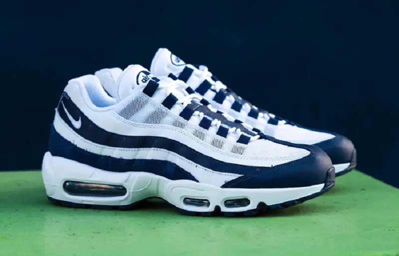Giày Nike Air Max 95 Essential 'White Navy' CI3705-400 - Ảnh 4