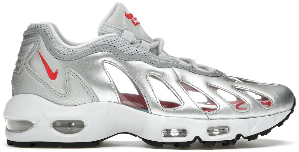 Giày Nike Supreme x Air Max 96 'Metallic Silver' CV7652-001