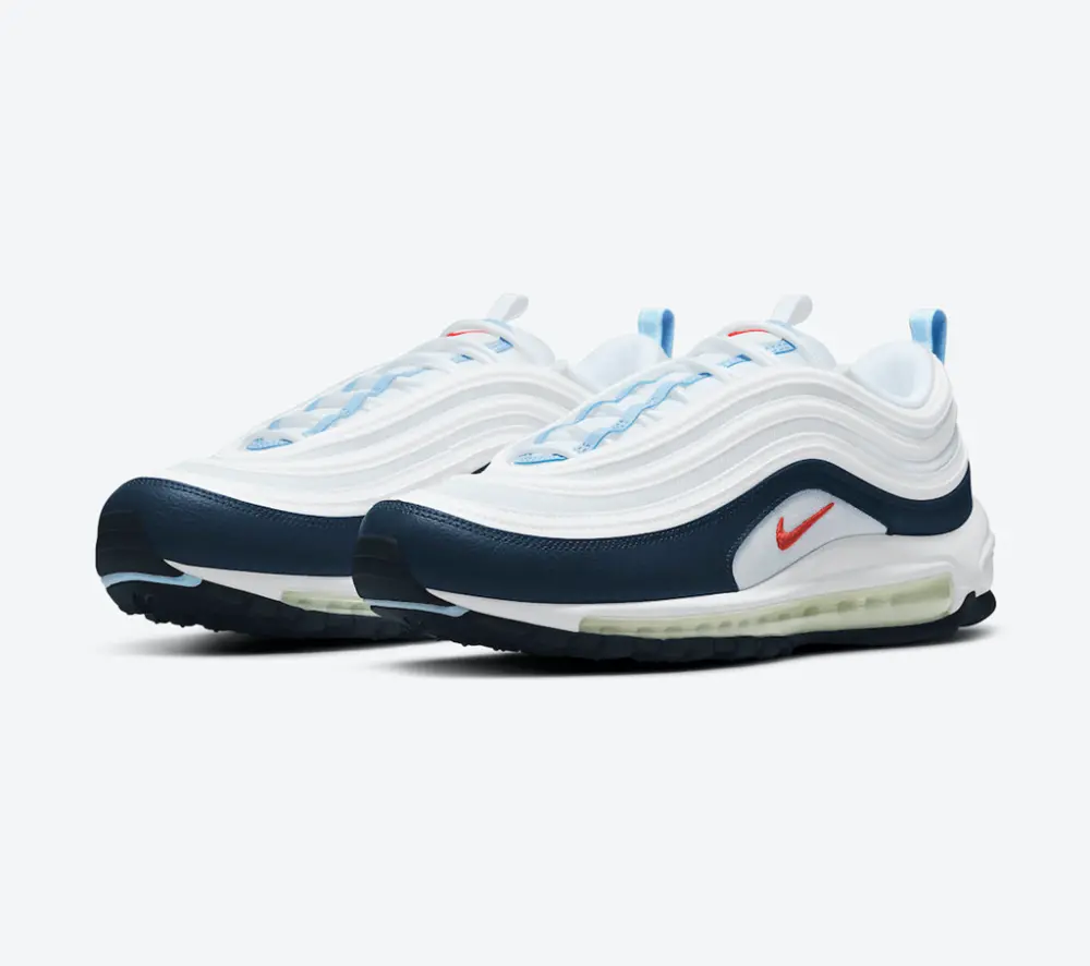 Giày Nike Air Max 97 'White Navy USA' DM2824-100 - Ảnh 4