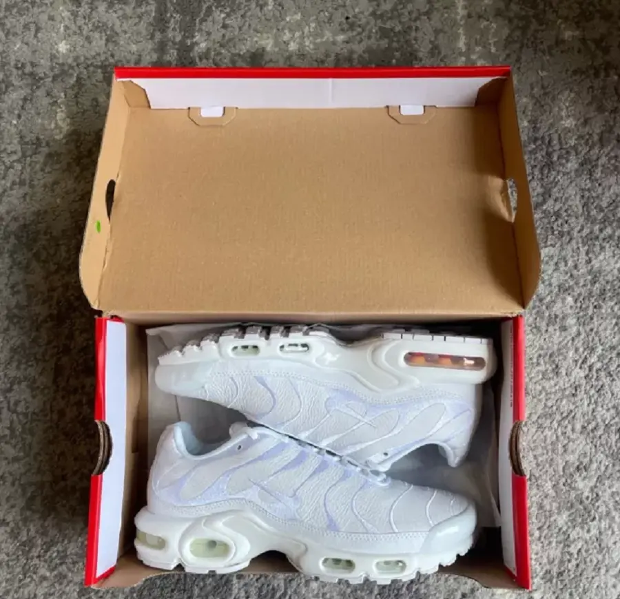 Alternative view of Giày Nike Air Max Plus TN 'Triple White' AJ2029-100
