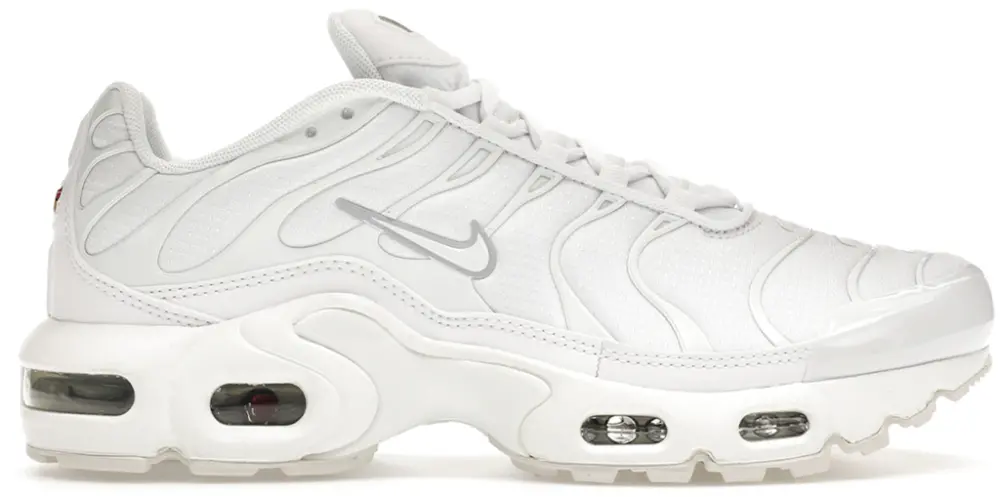 Giày Nike Air Max Plus GS 'White Metallic Silver' CW7044-100