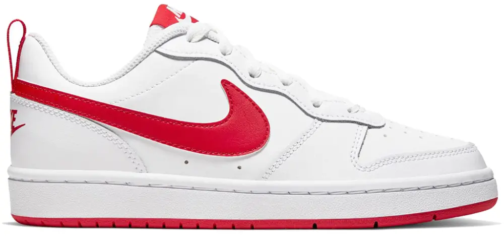 Giày Nike Court Borough Low 2 GS 'White University Red' BQ5448-103