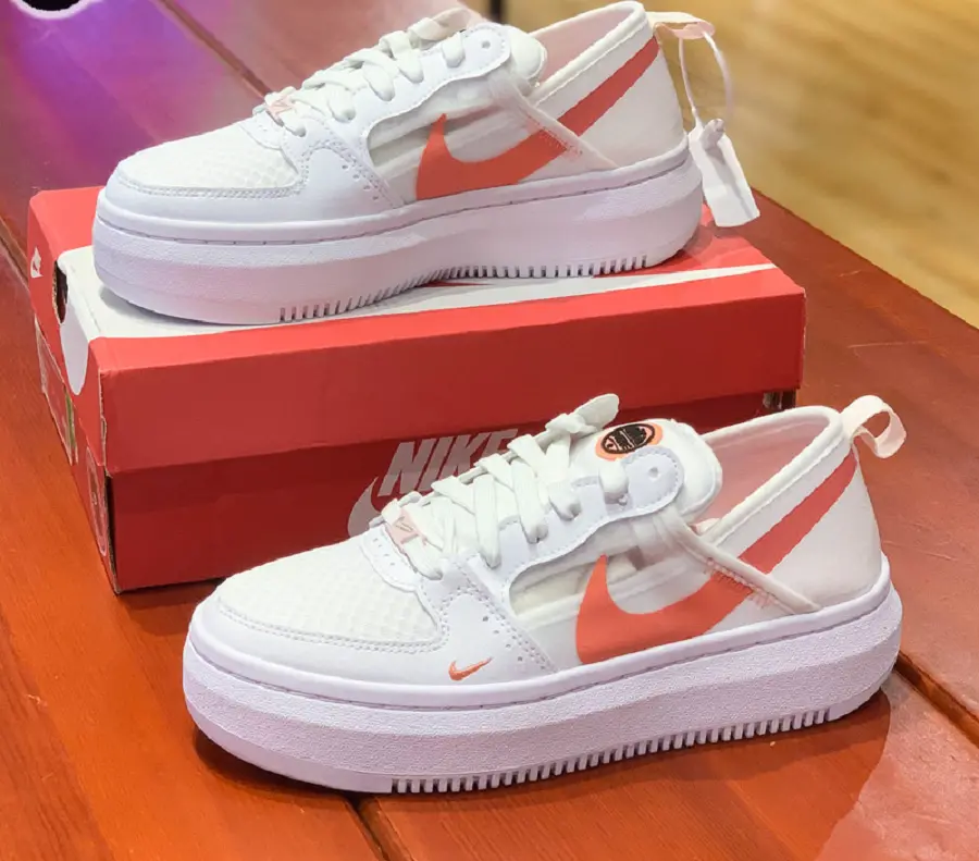 Giày Nike Court Vision Alta 'White Magic Ember' CW6536-101 - Ảnh 4