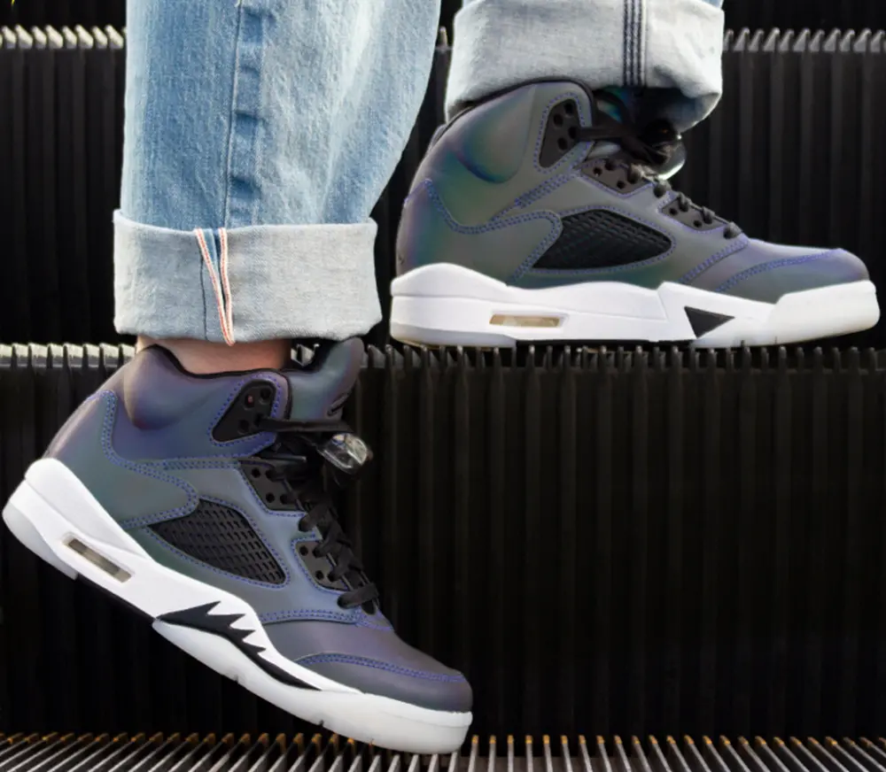 Giày Nike Wmns Air Jordan 5 Retro 'Oil Grey' CD2722-001 - Ảnh 5