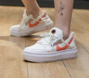 Alternative view of Giày Nike Court Vision Alta 'White Magic Ember' CW6536-101