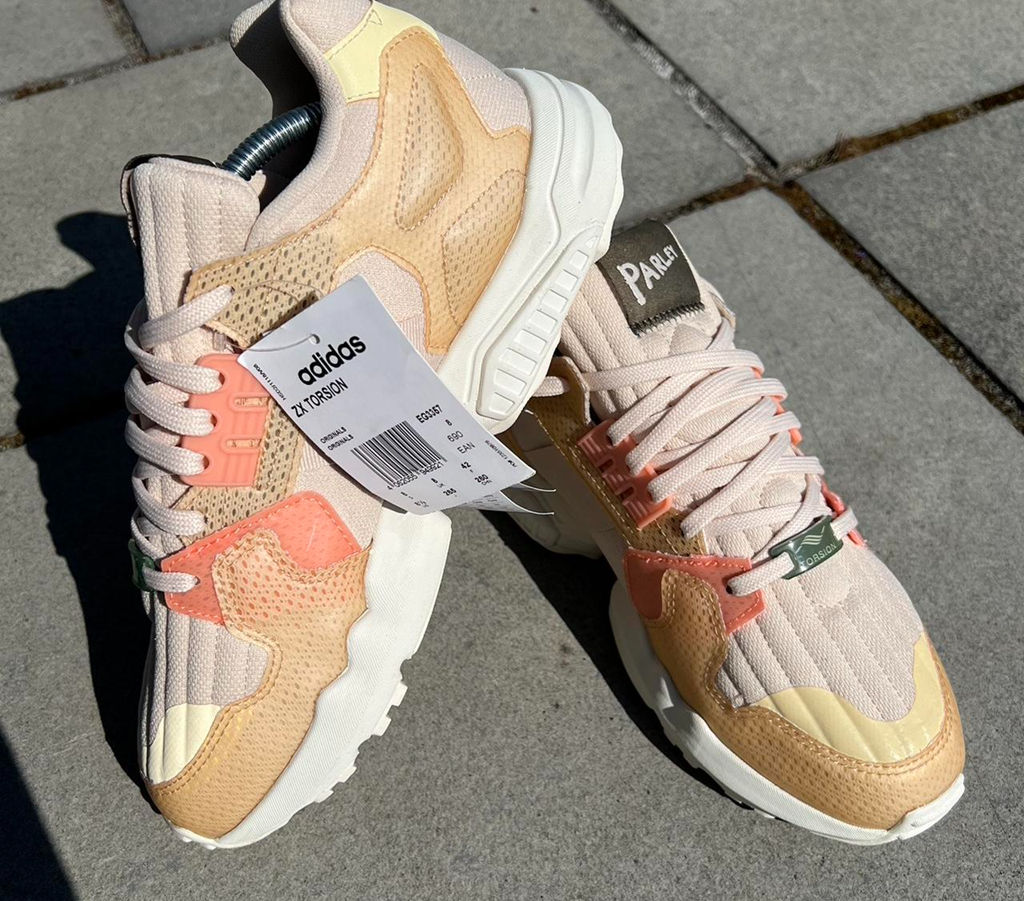 Giày Adidas Parley x ZX Torsion 'Off White Linen' EG3357 - Ảnh 4