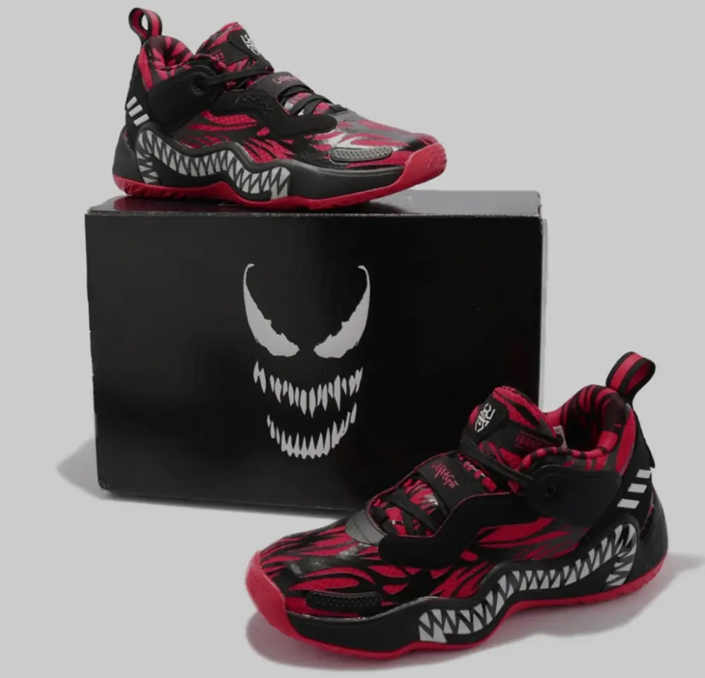 Giày Adidas Marvel x D.O.N. Issue #3 J Venom Carnage GZ5494 - Ảnh 4
