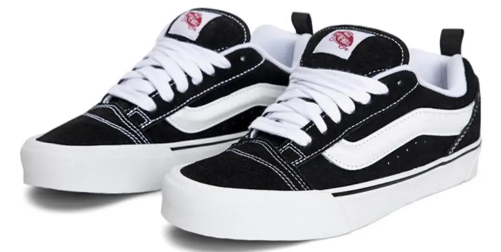 Giày Vans Vault Knu Skool Black & True White VN0009QC6BT1 - Ảnh 7