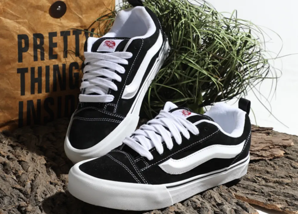 Giày Vans Vault Knu Skool Black & True White VN0009QC6BT1 - Ảnh 6