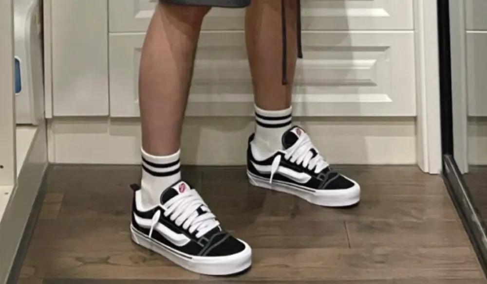 Alternative view of Giày Vans Vault Knu Skool Black & True White VN0009QC6BT1