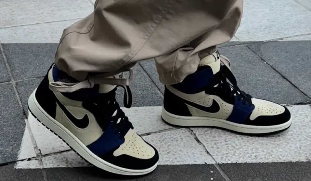 Giày Nike Air Jordan 1 High 'Muslin Blackened Blue' DV1305-104 - Ảnh 3