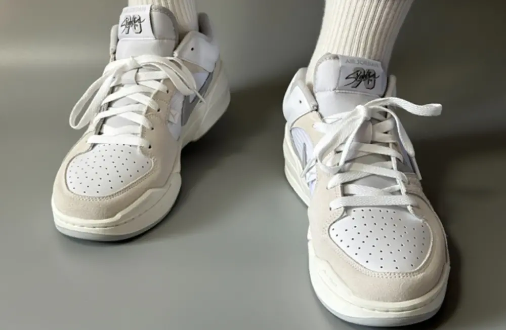 Giày Nike Air Jordan Stadium 90 'White Grey' DX4397-100 - Ảnh 3