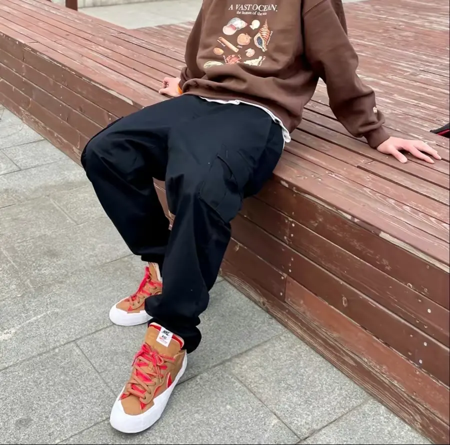 Alternative view of Giày Nike sacai x Blazer Low 'British Tan' DD1877-200