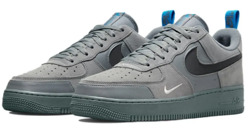 Giày Nike Air Force 1 Low Cut Out Swoosh Grey DO6709-002 - Ảnh 3