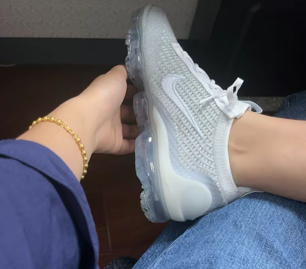 Giày Nike Air Vapormax Flyknit 2021 Pure Platinum DC4112-100 - Ảnh 3
