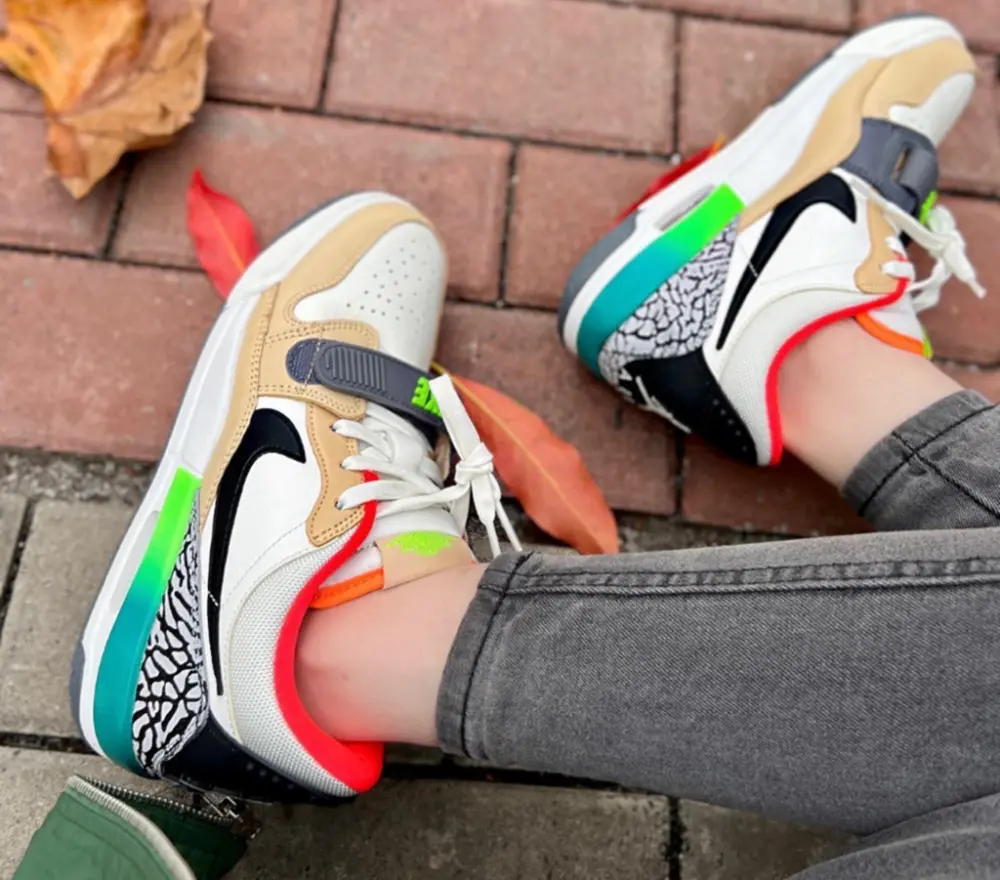 Giày Nike Air Jordan Legacy 312 Low 'White And Orange Green' DZ2762-101 - Ảnh 4
