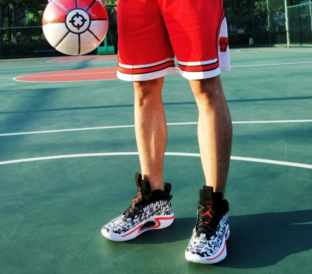 Giày Nike Air Jordan 36 Flight School ‘Black White-Infrared 23’ DN4198-001 - Ảnh 5