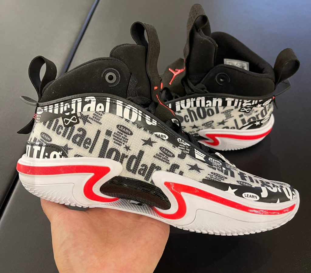 Giày Nike Air Jordan 36 Flight School ‘Black White-Infrared 23’ DN4198-001 - Ảnh 3