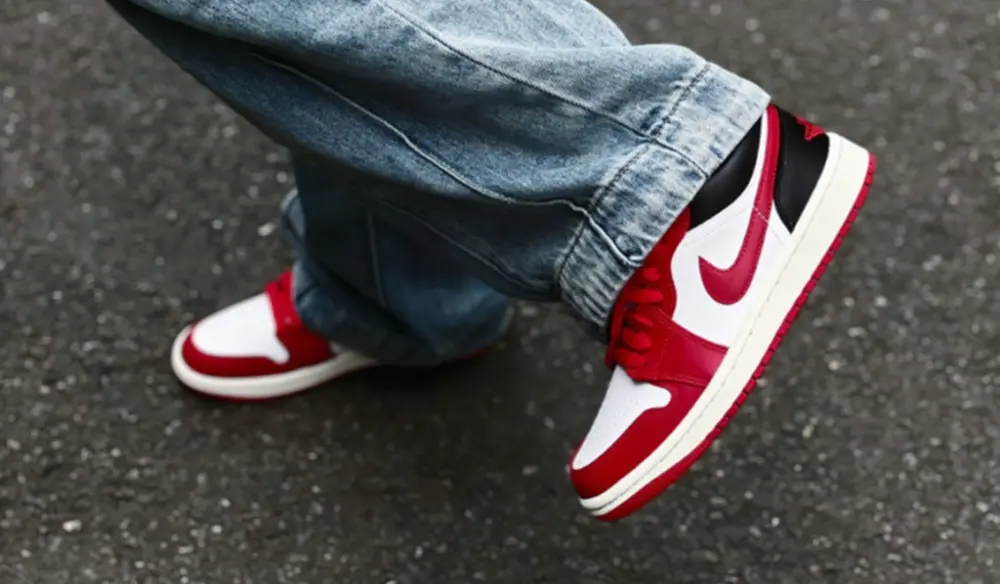Alternative view of Giày Nike Air Jordan 1 Low Reverse 'Black Toe' DC0774-160