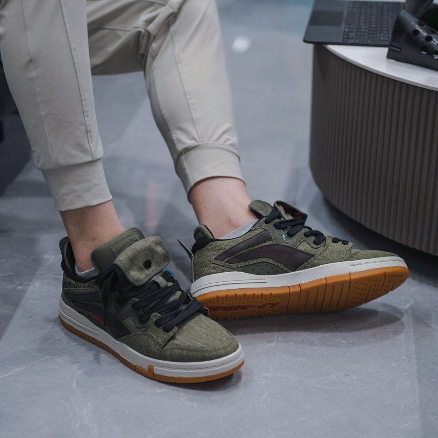 Giày Li Ning Weiwu Pro 'Khaki Green' AECR047-1 - Ảnh 3