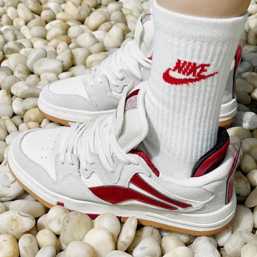 Giày Li Ning Weiwu Skateboard Cultural 'Red White' AECR074-4 - Ảnh 5