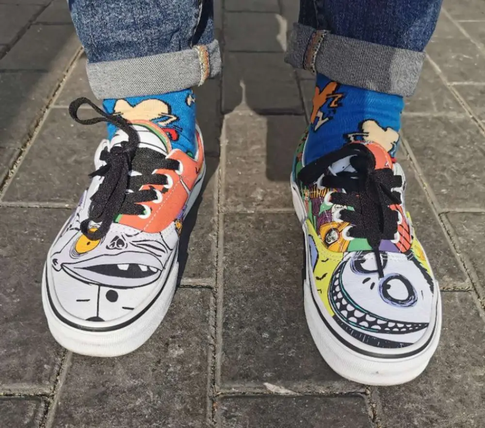 Giày Vans The Nightmare Before Christmas x Era 'Halloweentown' VN0A4BV4T2T - Ảnh 4