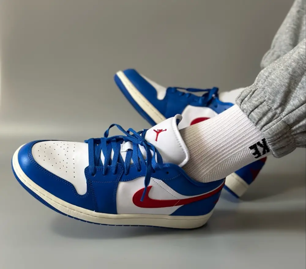 Giày Nike Air Jordan 1 Low ‘Sport Blue’ DC0774-416 - Ảnh 3