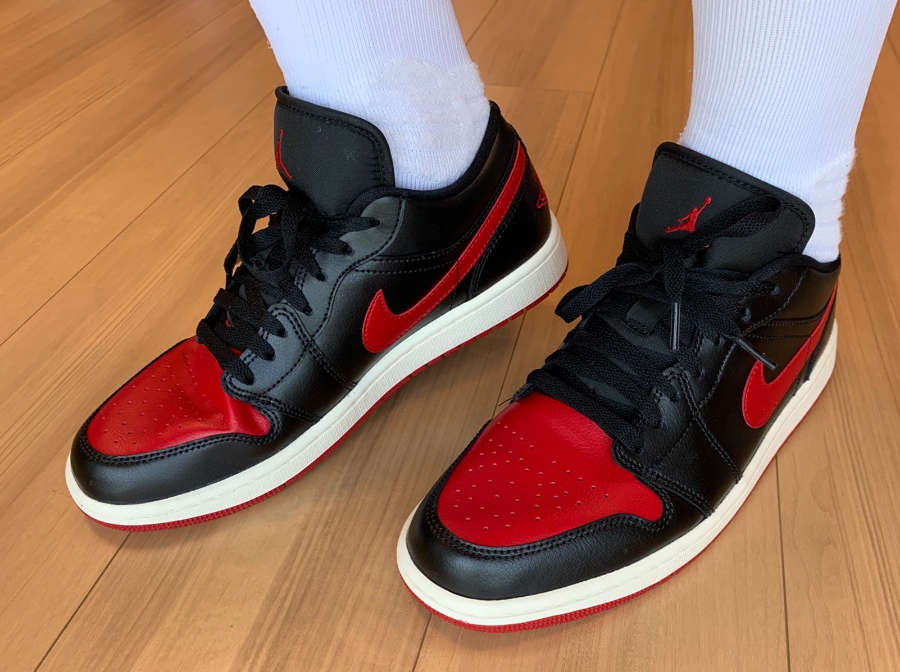 Giày Nike Air Jordan 1 Low 'Bred Sail' DC0774-061 - Ảnh 4